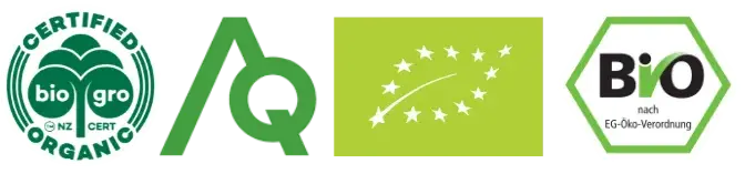 Biolabels BeeBear EU Bio BioGro Asure Quality Kaitiaki Kai
