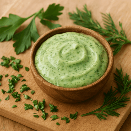 Grüne Detox Kräuter-Aioli