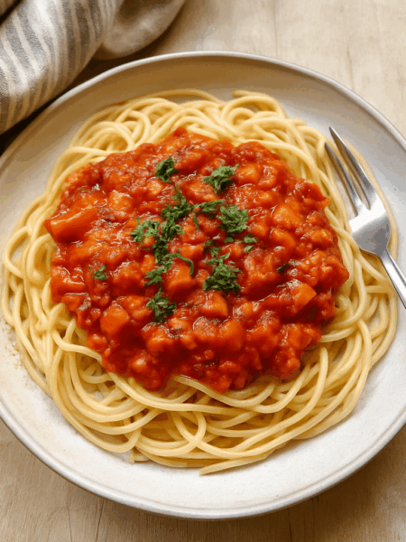 Linsen Walnuss-Bolognese