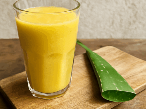 Mango Aloe Vera Drink  Goldener Sommer Detox