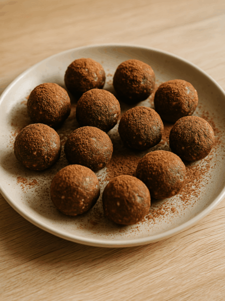 Schoko Erdnuss Energy Balls